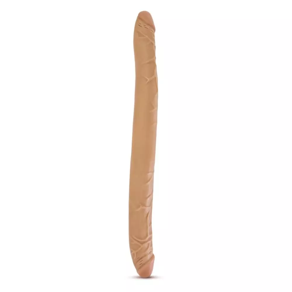 B Yours 16 inch Double Dildo In Tan